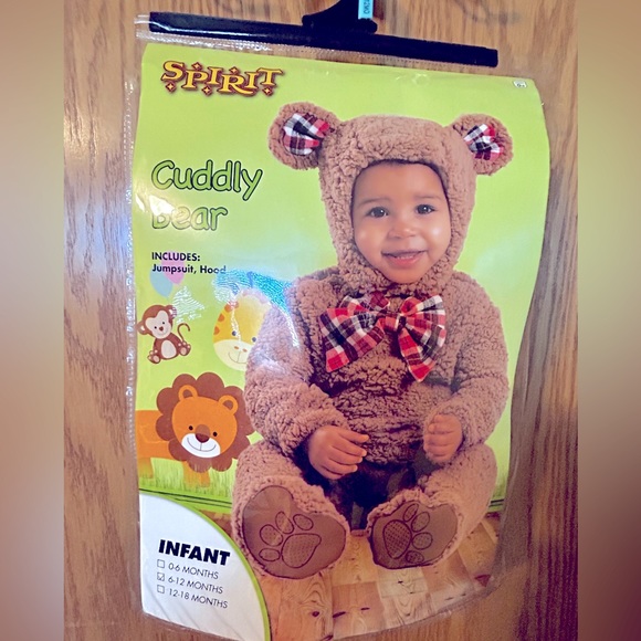 NWOT: Spirit: Cuddly Bear costume. Size: 6-12 months - Picture 1 of 5